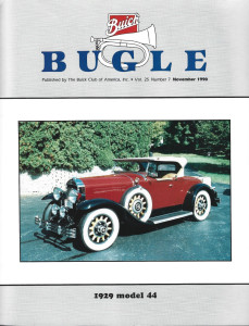 THE BUICK BUGLE 1990 NOV - '29 MODEL 44, '55 MODEL 48